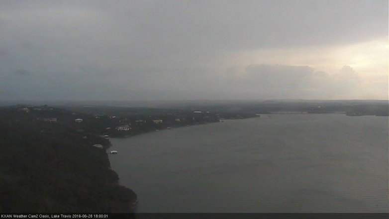 Lake Travis webcam, June 28, 2016 5:20 PM CT