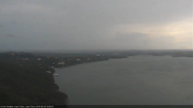 Lake Travis webcam, June 28, 2016 5:30 PM CT