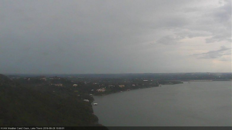 Lake Travis webcam, June 28, 2016 6:10 PM CT