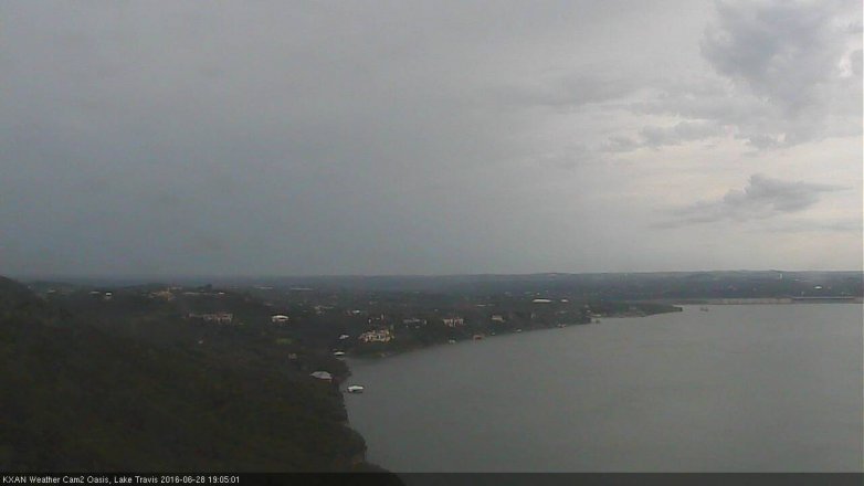 Lake Travis webcam, June 28, 2016 6:15 PM CT