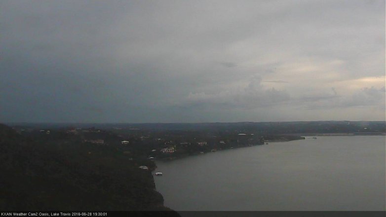Lake Travis webcam, June 28, 2016 6:40 PM CT