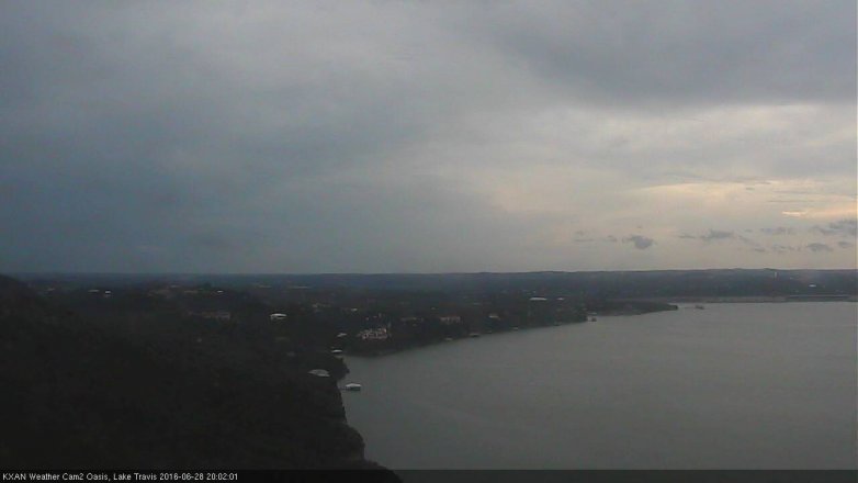 Lake Travis webcam, June 28, 2016 7:25 PM CT