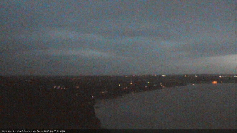 Lake Travis webcam, June 28, 2016 8:15 PM CT