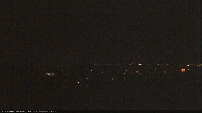 Lake Travis webcam, June 28, 2016 9:15 PM CT