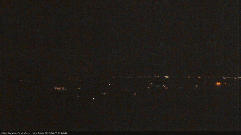 Lake Travis webcam, June 28, 2016 9:25 PM CT