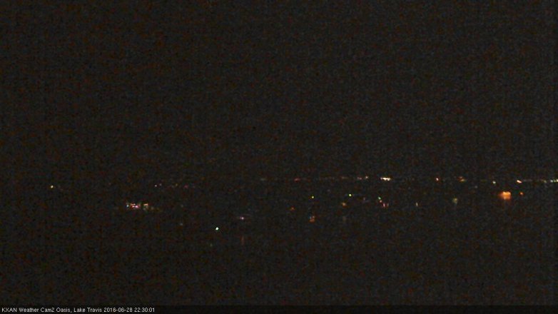 Lake Travis webcam, June 28, 2016 9:45 PM CT
