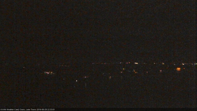 Lake Travis webcam, June 28, 2016 10:00 PM CT