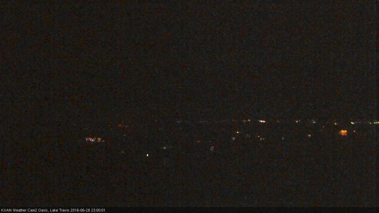 Lake Travis webcam, June 28, 2016 10:20 PM CT