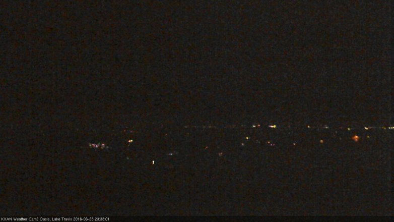 Lake Travis webcam, June 28, 2016 10:45 PM CT