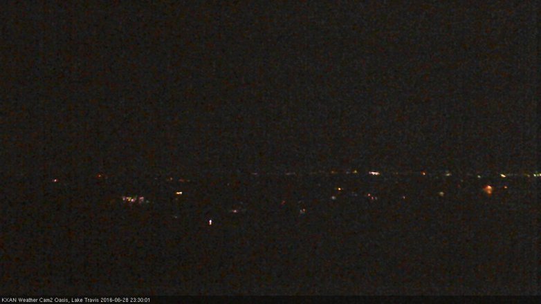 Lake Travis webcam, June 28, 2016 11:00 PM CT