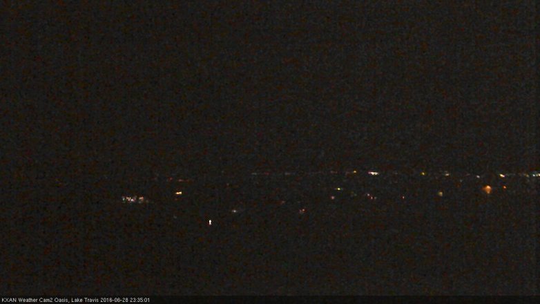 Lake Travis webcam, June 28, 2016 11:05 PM CT