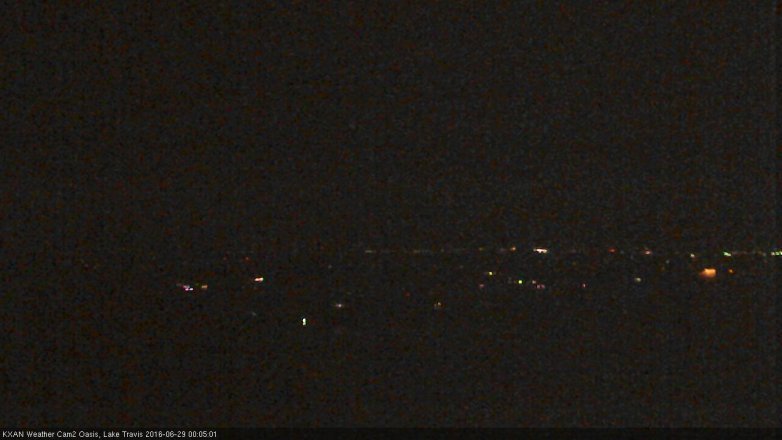 Lake Travis webcam, June 28, 2016 11:20 PM CT