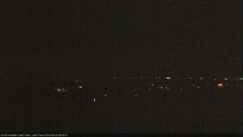 Lake Travis webcam, June 28, 2016 11:30 PM CT