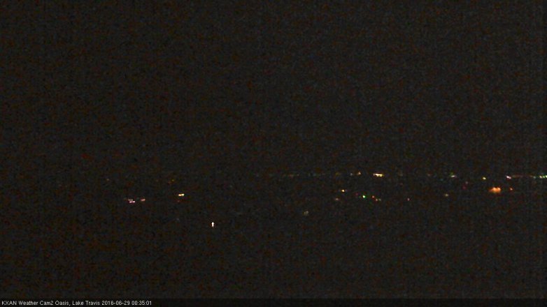 Lake Travis webcam, June 28, 2016 11:40 PM CT