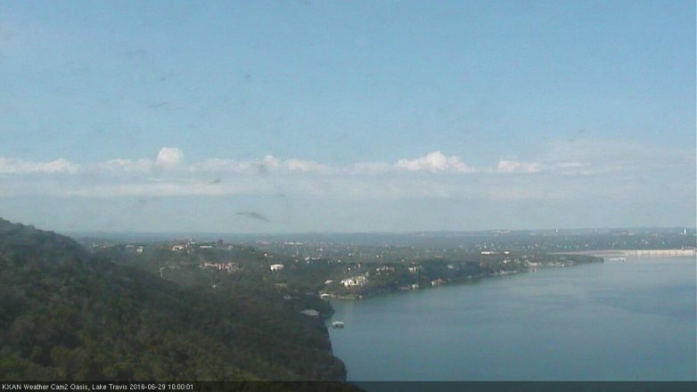 Lake Travis webcam, June 29, 2016 9:30 AM CT