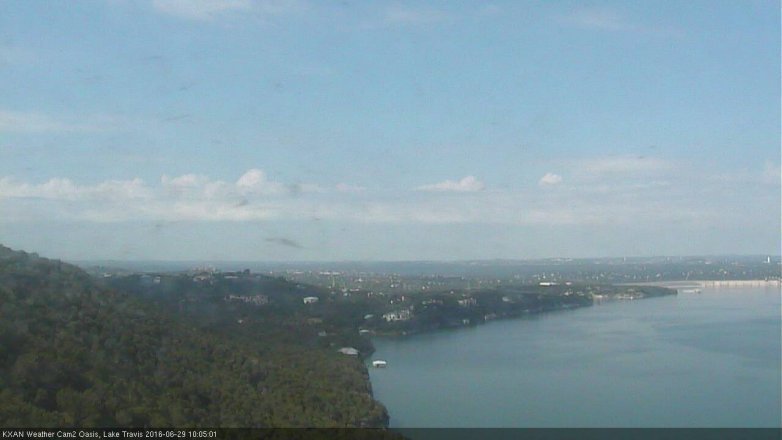 Lake Travis webcam, June 29, 2016 9:35 AM CT
