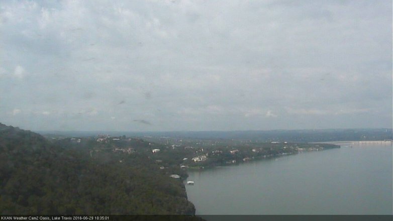 Lake Travis webcam, June 29, 2016 10:05 AM CT