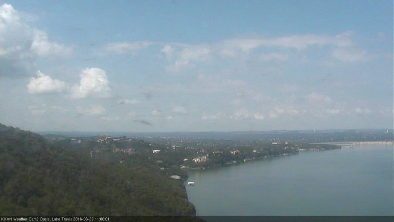 Lake Travis webcam, June 29, 2016 10:25 AM CT