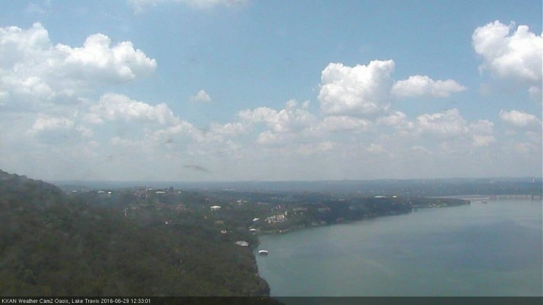 Lake Travis webcam, June 29, 2016 11:50 AM CT