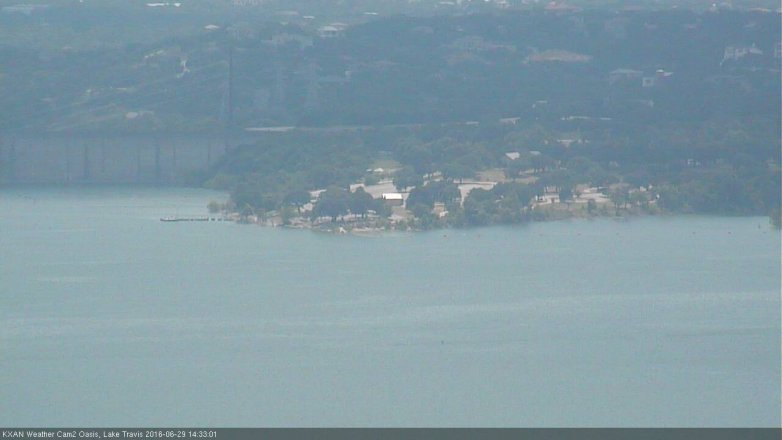 Lake Travis webcam, June 29, 2016 2:05 PM CT