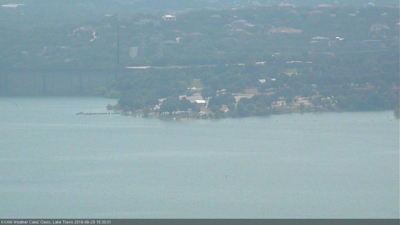 Lake Travis webcam, June 29, 2016 2:50 PM CT