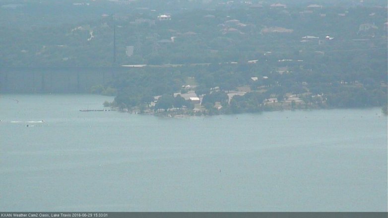 Lake Travis webcam, June 29, 2016 3:00 PM CT
