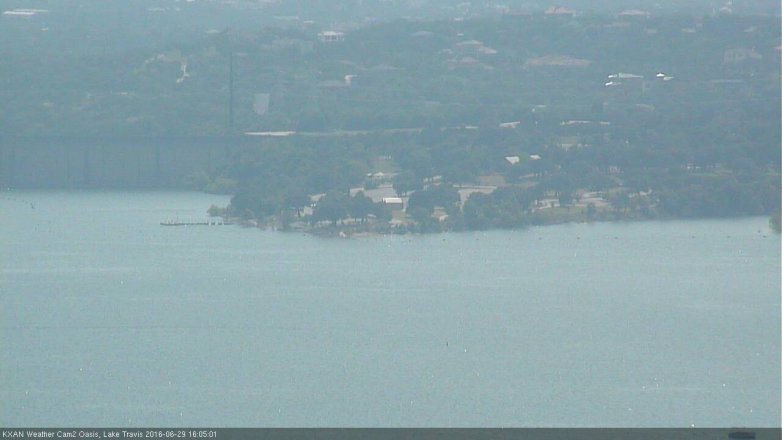 Lake Travis webcam, June 29, 2016 3:30 PM CT