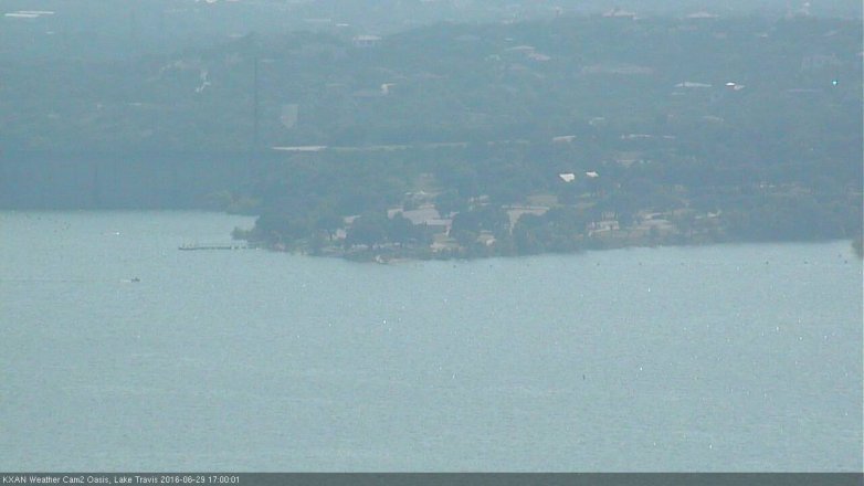 Lake Travis webcam, June 29, 2016 4:15 PM CT