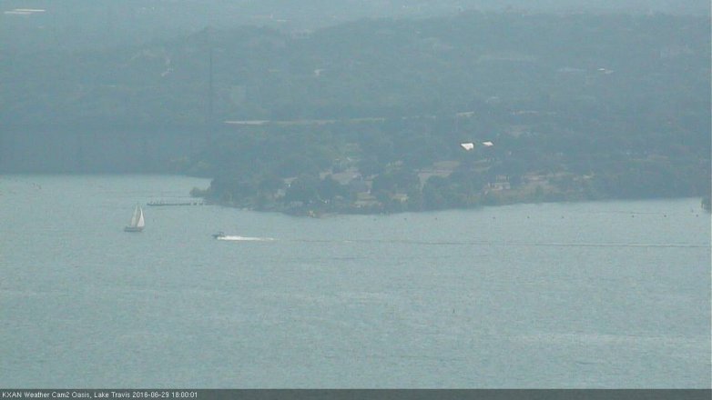 Lake Travis webcam, June 29, 2016 5:30 PM CT