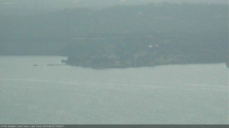 Lake Travis webcam, June 29, 2016 6:35 PM CT