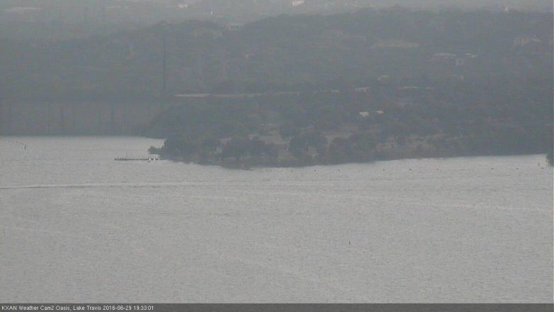 Lake Travis webcam, June 29, 2016 7:05 PM CT