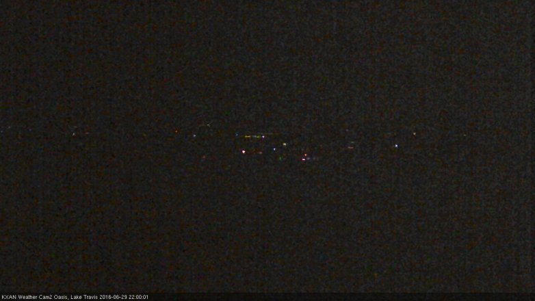 Lake Travis webcam, June 29, 2016 9:20 PM CT