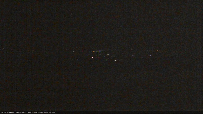Lake Travis webcam, June 29, 2016 9:25 PM CT