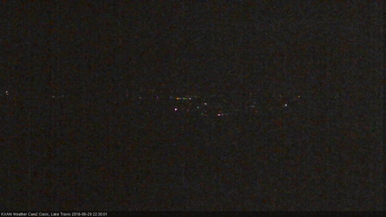 Lake Travis webcam, June 29, 2016 10:00 PM CT