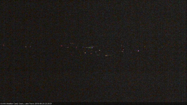 Lake Travis webcam, June 29, 2016 11:00 PM CT