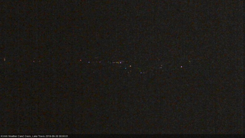 Lake Travis webcam, June 29, 2016 11:05 PM CT