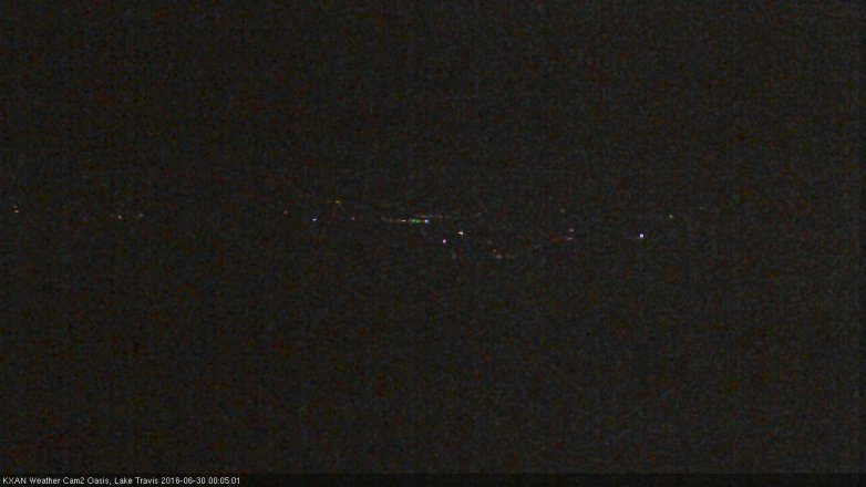 Lake Travis webcam, June 29, 2016 11:20 PM CT