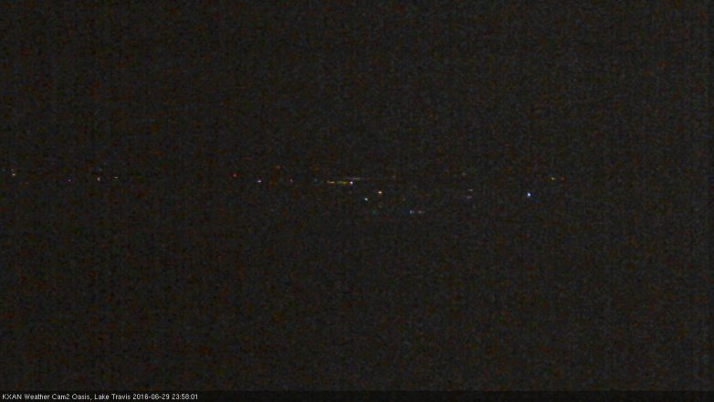 Lake Travis webcam, June 29, 2016 11:30 PM CT