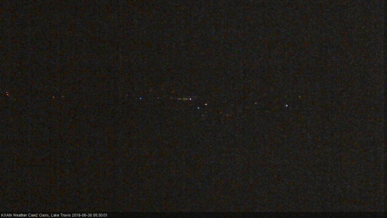 Lake Travis webcam, June 29, 2016 11:40 PM CT