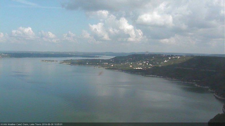 Lake Travis webcam, June 30, 2016 9:30 AM CT