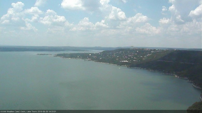 Lake Travis webcam, June 30, 2016 1:50 PM CT