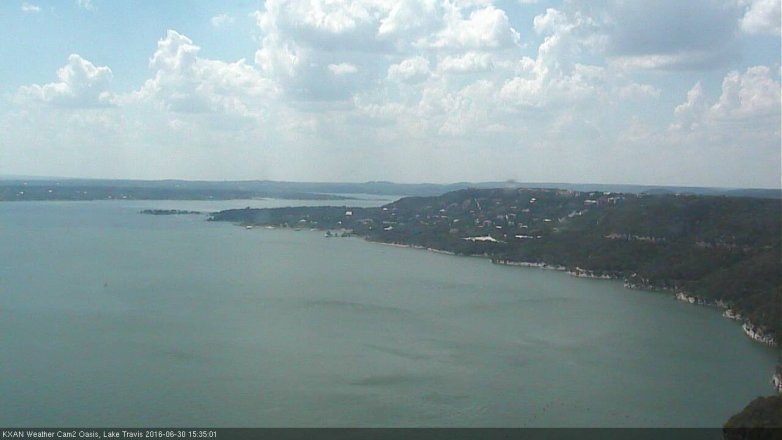 Lake Travis webcam, June 30, 2016 3:00 PM CT
