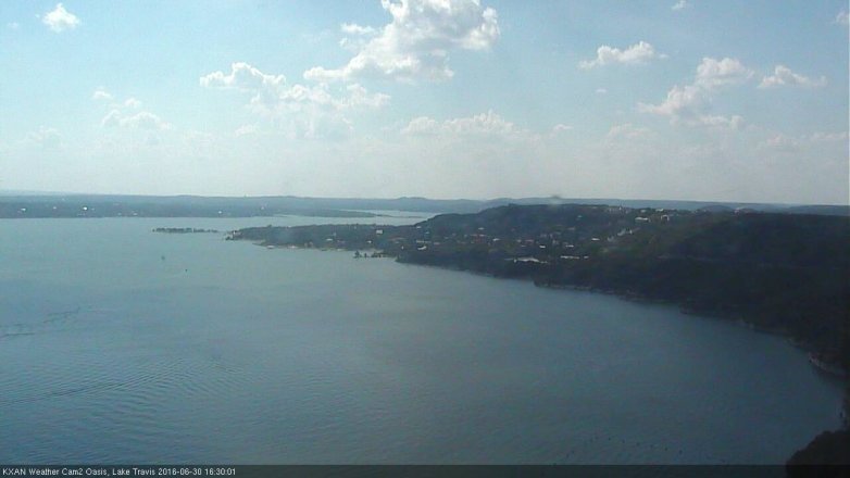 Lake Travis webcam, June 30, 2016 3:55 PM CT