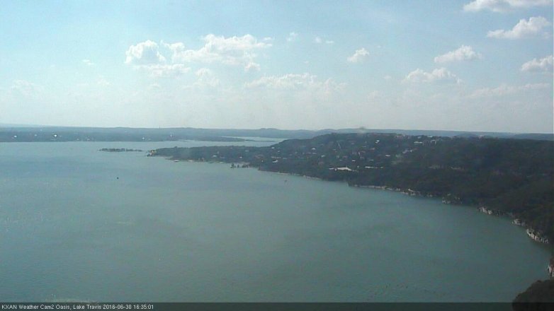 Lake Travis webcam, June 30, 2016 4:00 PM CT