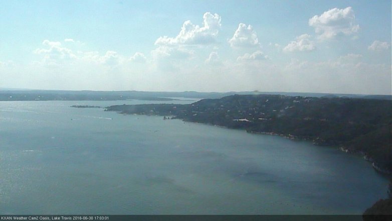 Lake Travis webcam, June 30, 2016 4:10 PM CT