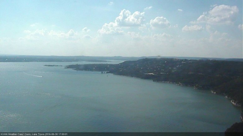 Lake Travis webcam, June 30, 2016 4:20 PM CT