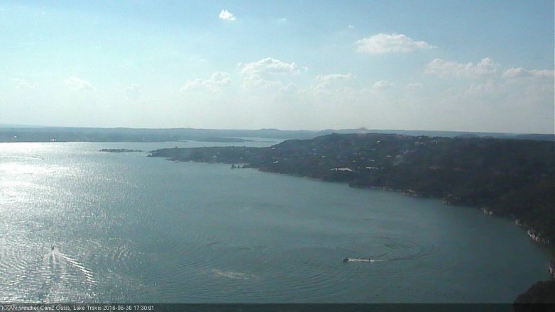 Lake Travis webcam, June 30, 2016 4:50 PM CT