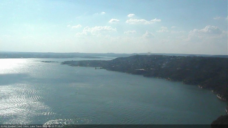 Lake Travis webcam, June 30, 2016 5:00 PM CT