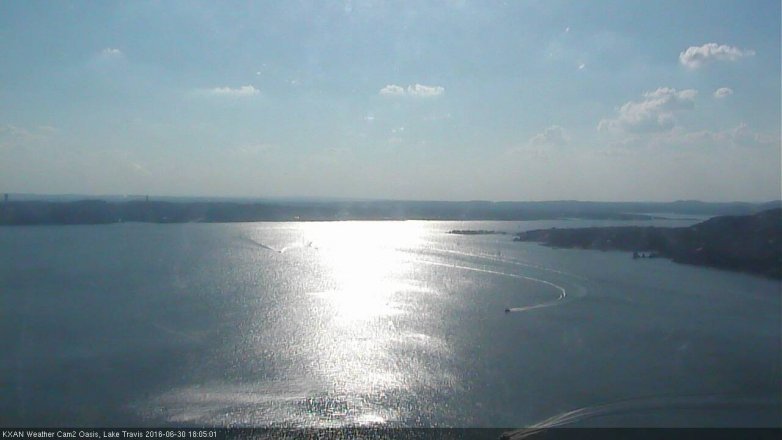 Lake Travis webcam, June 30, 2016 5:10 PM CT