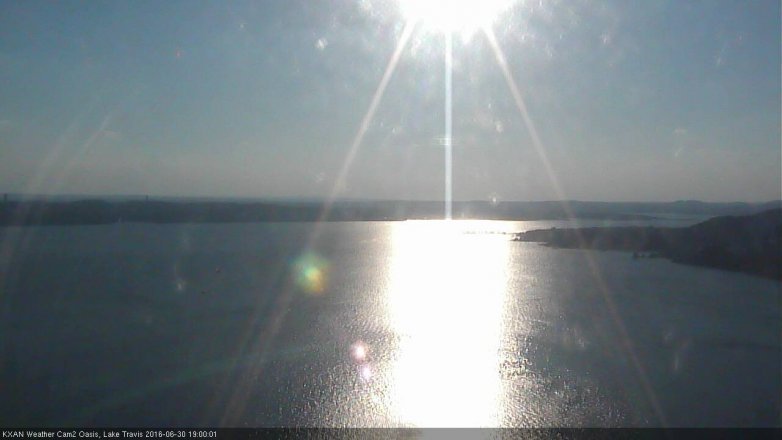 Lake Travis webcam, June 30, 2016 6:30 PM CT